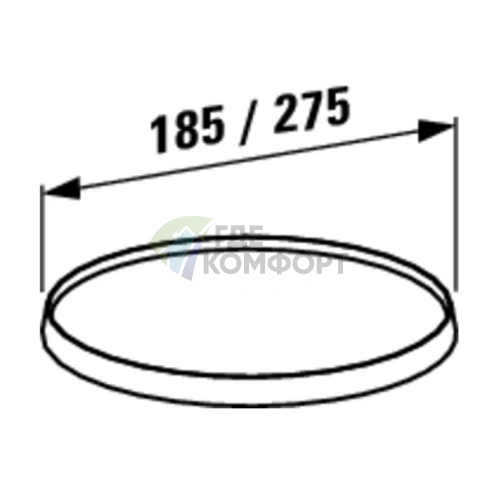 Съемный диск для смесителя Laufen Kartell 275 мм, цвет янтарь (3.9833.5.081.002.1) - фото 2