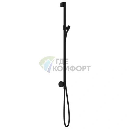 Душевая штанга AX One со шлангом в матовом черном цвете (48792670) - фото 1