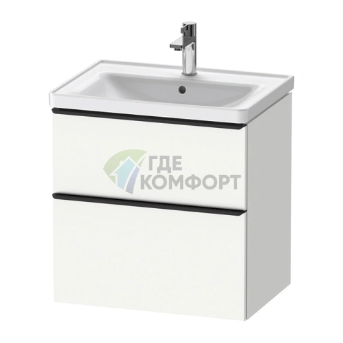Подвесная тумба Duravit D-Neo с 2 ящиками, белый матовый (DE435401818) - фото 1