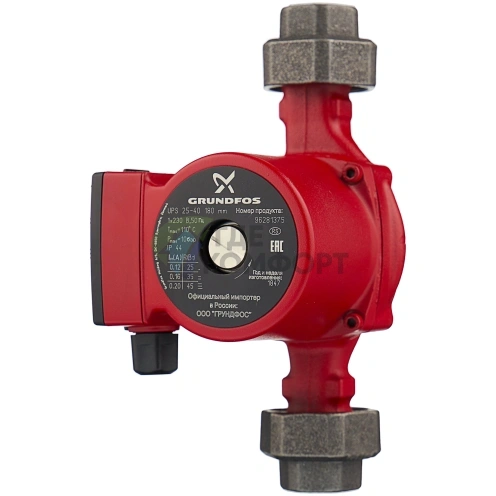 Циркуляционный насос Grundfos UPS 25-40 180 - фото 8