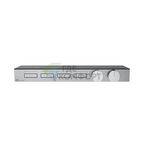 Термостат для душа Gessi Hi-Fi с полкой из матового стекла и подключением 4 источников (63026#031) - фото 1