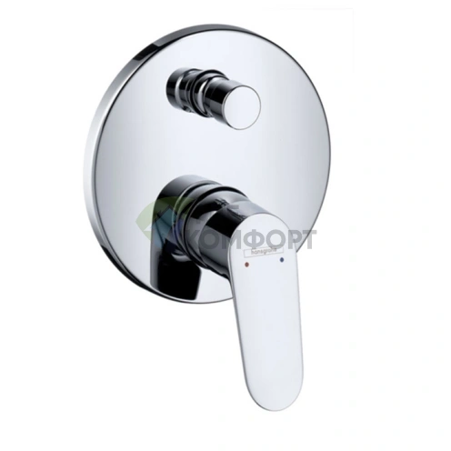 Hansgrohe Focus: Встраиваемый смеситель для ванны с вакуумным переключателем, хром (31945000) - фото 1