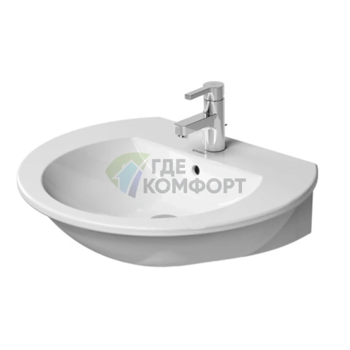Раковина Duravit Darling New 650x550 мм с отверстием под смеситель (2621650000) - фото 1