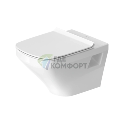 Подвесной унитаз Duravit DuraStyle Rimless без ободка с вертикальным смывом 4.5 л (2538090001) - фото 1