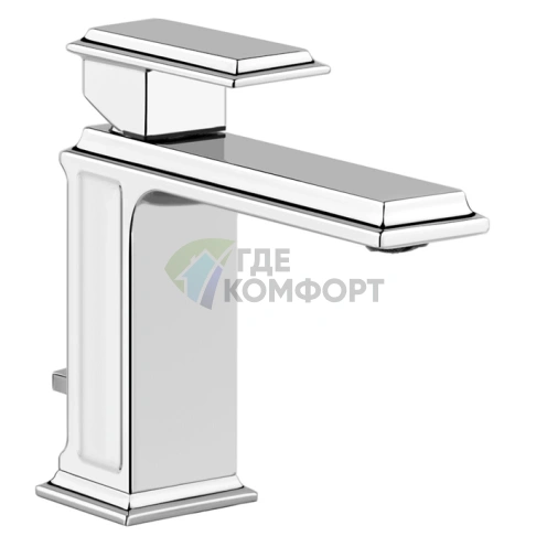 Gessi Eleganza Смеситель для раковины на одно отверстие с донным клапаном в хроме (46001#031) - фото 1