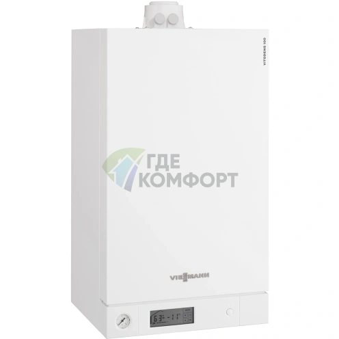 Газовый конденсационный настенный котел Viessmann Vitodens 100-W B1HC043 35 кВт - фото 1