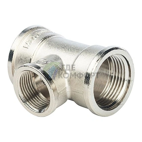 Stout Тройник ВВ переходной никелированный 1X3/4X1 - фото 1