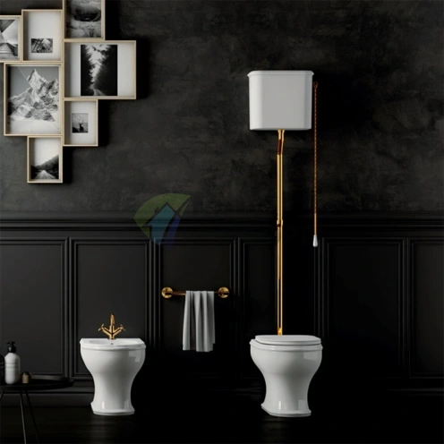 Бачок высокий подвесной AZZURRA CHARME для пристенного унитаза белый (CHA400/С bi)) - фото 1