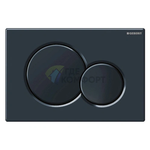 Кнопка смыва Geberit Sigma 01 115.770.DW.5 черная для инсталляции - фото 1