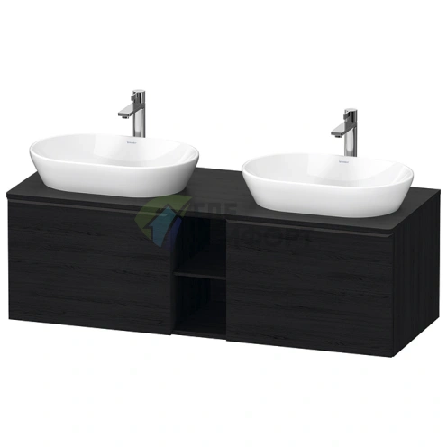 Подвесная тумбочка Duravit D-Neo, 459x1400x550 мм, 2 ящика, Black Oak (DE4950B1616) - фото 1