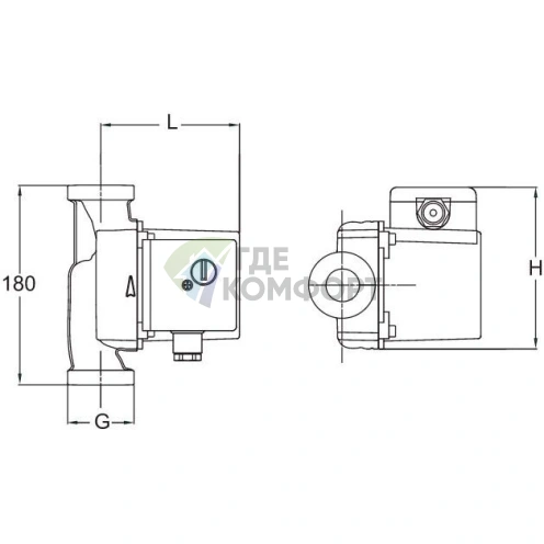 Циркуляционный насос Vortex HZ-LE 401-DN25 - фото 5