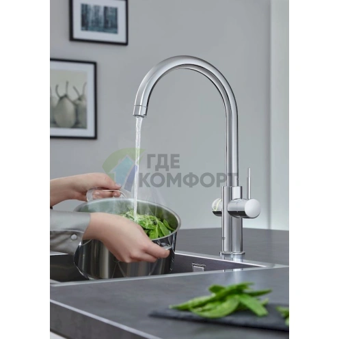 Смеситель Grohe Red II Duo для кухни с мгновенной подачей горячей воды - фото 7
