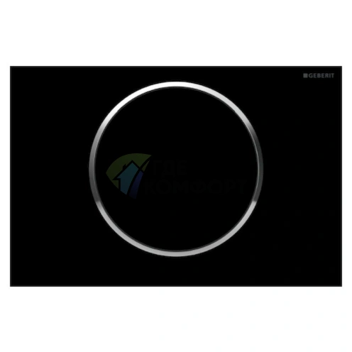 Кнопка смыва Geberit Sigma 10 115.758.KM.5: черный и хром - фото 1
