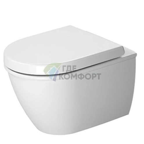 Унитаз подвесной Duravit Darling New с вертикальным смывом и системой крепления Durafix (2549090000) - фото 1