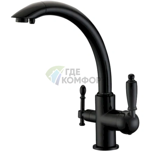 Смеситель для кухни Zorg Clean Water ZR 314 YF-33 черный - фото 1