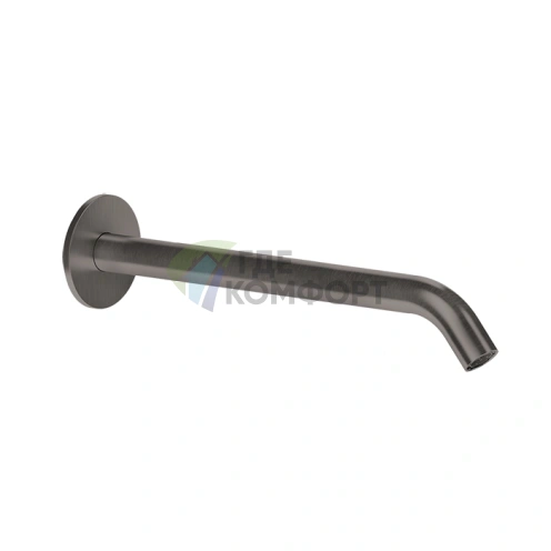 Настенный излив GESSI 316 200 мм, цвет Brushed Black Metal PVD (управление опционально) (54110#707) - фото 1