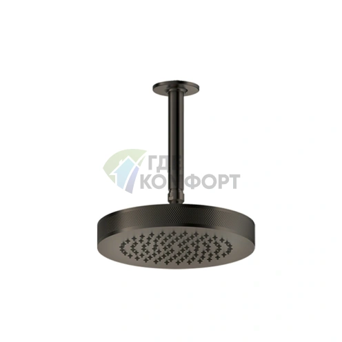 GESSI INCISO Потолочная шарнирная душевая насадка 218 мм, Black XL (58186#299) - фото 1
