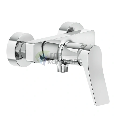 Настенный смеситель для душа GESSI Rilievo на 2 отверстия, хром (59031#031) - фото 1
