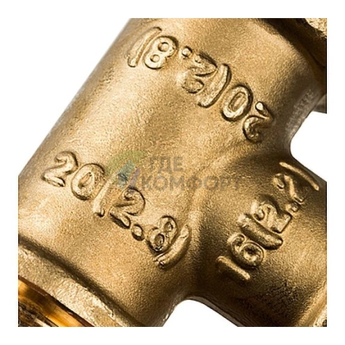 Stout Тройник переходной 20x16x20 для труб из сшитого полиэтилена аксиальный - фото 5