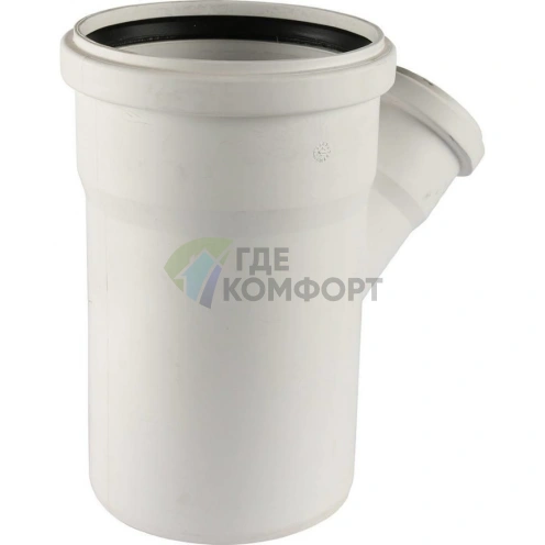 Тройник канализационный Raupiano Plus 110/50х45° REHAU (РЕХАУ - 11213041001) - фото 2