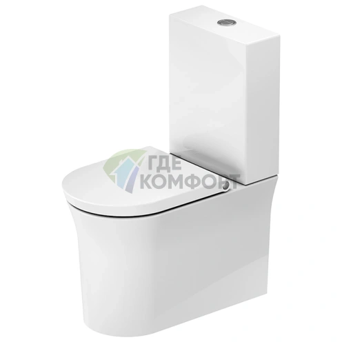 Бачок унитаза Duravit White Tulip с двойным сливом 6/3 л, левое подключение (933100005) - фото 1