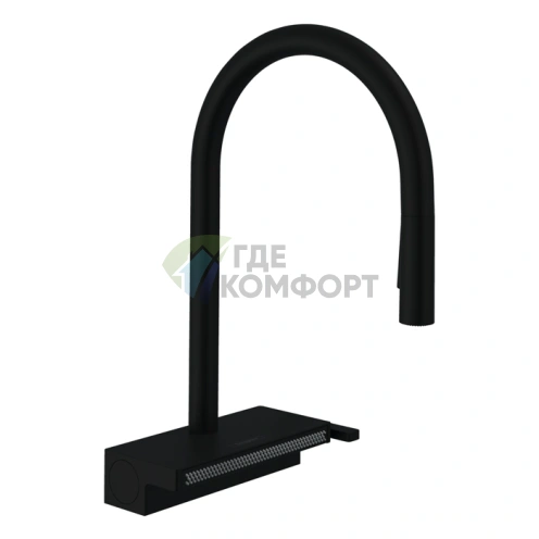 Кухонный смеситель Hansgrohe Metris M71 с вытяжным душем и технологией 2jet (14780800) - фото 1