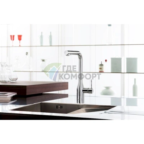 Стильный смеситель Grohe Essence для кухонной мойки 30270000 - фото 3