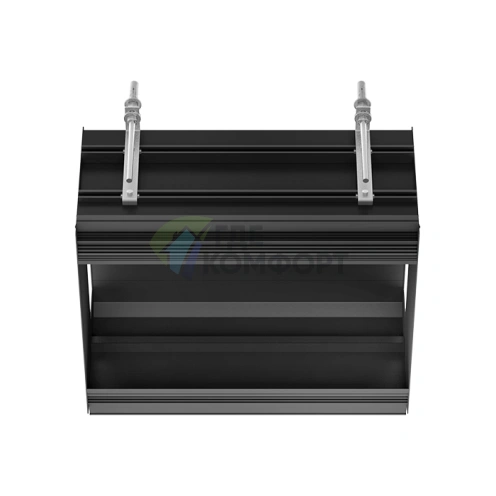 Профиль линейный GESSI BINARIO 460 мм для 2 модулей, Black XL (Shift-Fix) (61004#299) - фото 1