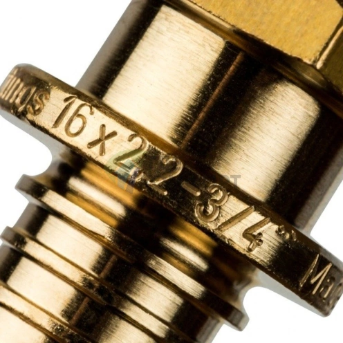 Переходник для труб из сшитого полиэтилена STOUT с наружной резьбой НР 16 x R 3/4 аксиальный - фото 14