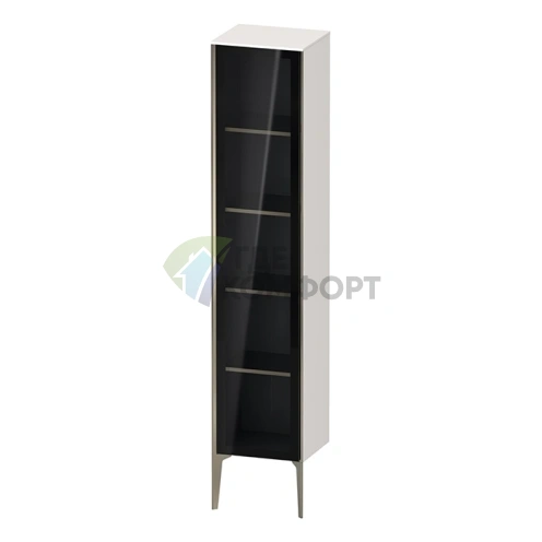 Подвесной шкаф Duravit XViu с зеркальной дверью и стеклянными полками (XV1375RB122) - фото 1