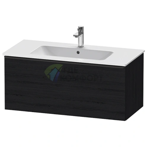 Подвесная тумбочка Duravit D-Neo Black Oak 440x1010x462 с 1 ящиком (DE426301616) - фото 1