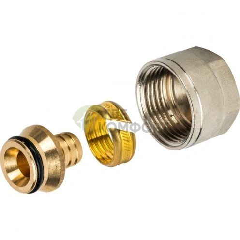 Фитинг STOUT компрессионный для труб из сшитого полиэтилена flex 16x2-2x3/4 - фото 10