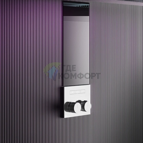 Смеситель для душа Gessi Hi-Fi с подключением 2 источников воды, хром (63079#031) - фото 1
