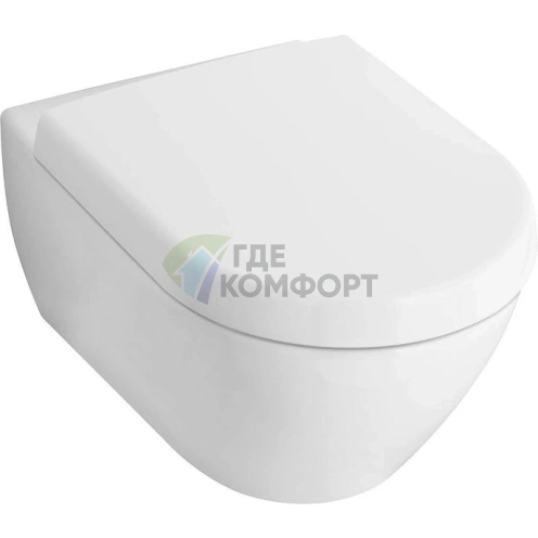 Подвесной унитаз Villeroy & Boch Subway 2.0 Plus 5600 10R1 alpin - фото 1