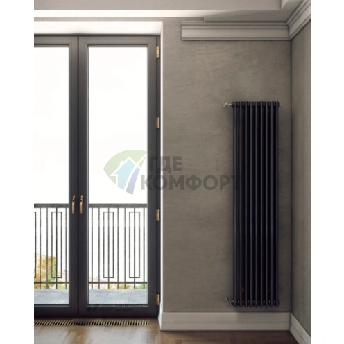 Радиатор стальной трубчатый Arbonia 2180/10 N12 3/4 SF-3 Anthrazit metallic с боковым подключением - фото 2