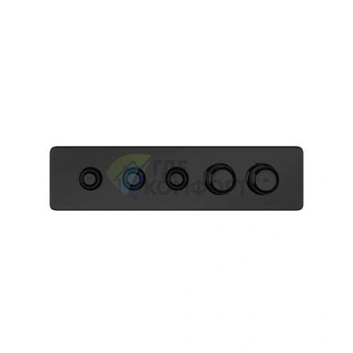 Смеситель для душа GESSI HI-FI ECLECTIC термостатический настенный встраиваемый, 3 запорные кнопки, цвет Black XL (65224#299) - фото 1