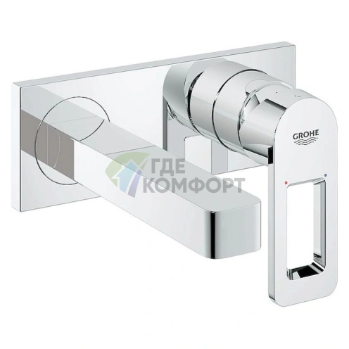 Смеситель Grohe Quadra 33007001 для раковины настенный однорычажный с хромированным покрытием - фото 1