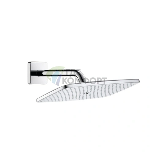 Верхний душ HG Raindance Е 1jet RainAir 360x190 мм с держателем, хром (27371000) - фото 1