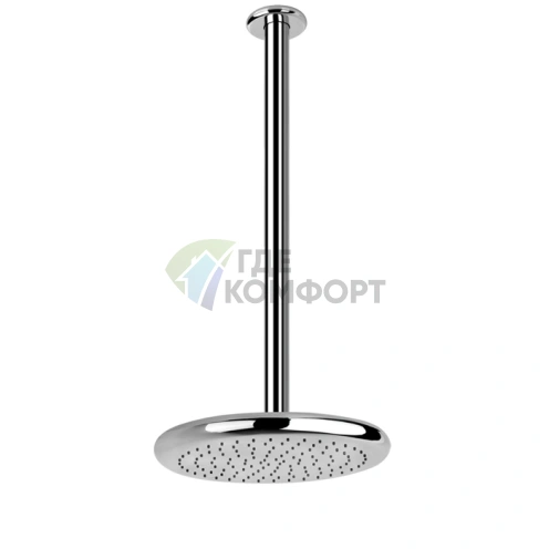 Душ верхний Goccia для потолочного монтажа Gessi, хром (Ø306 мм, высота 50-1800 мм) (33768#031) - фото 1
