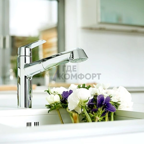 Смеситель Grohe Eurodisc Cosmopolitan для кухни: однорычажный, стильный, практичный - фото 7