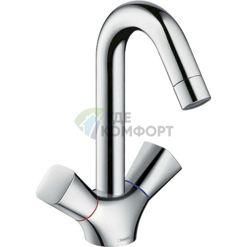 Стильный смеситель Hansgrohe Logis 71222000 для вашей раковины - фото 1