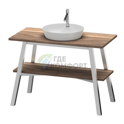 Консоль напольная Duravit Cape Cod из американского ореха с полкой 825x1120x570 мм (CC953207777) - фото 1