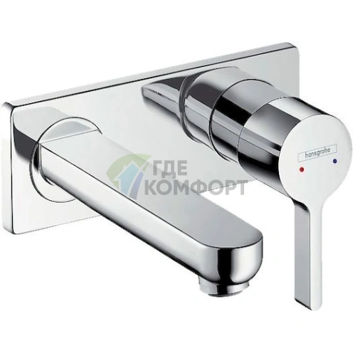 Стильный и эргономичный смеситель Hansgrohe Metris S для раковины - фото 1