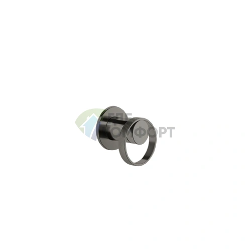 Встраиваемый однорычажный смеситель Gessi Anello на 1 выход в цвете Black Metal Brushed PVD (63409#707) - фото 1