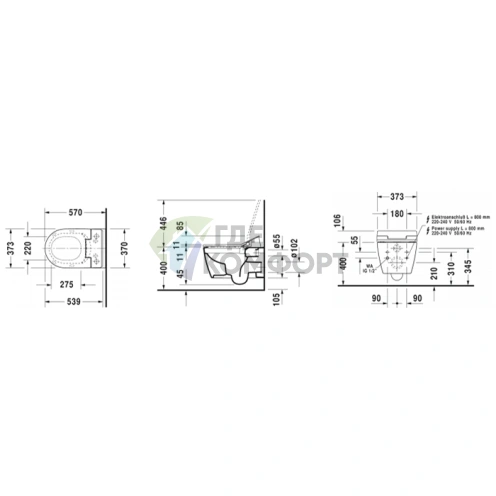 Сиденье для унитаза DURAVIT SensoWash Slim с функцией биде (611000002000300) - фото 2