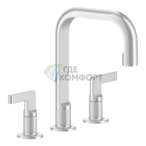 Смеситель GESSI INCOSO для раковины на 3 отверстия с донным клапаном, хром (58013#031) - фото 1