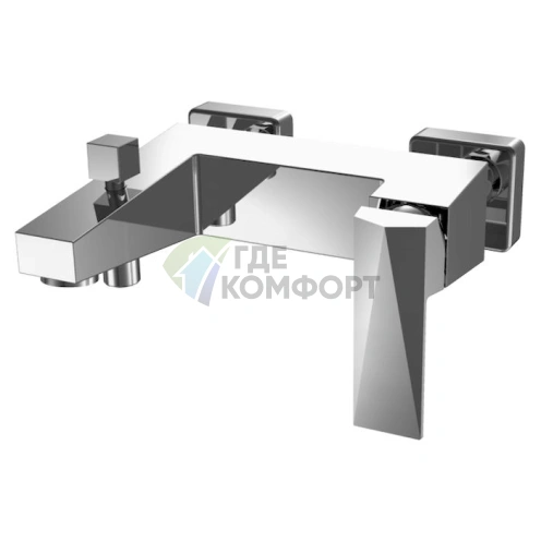 Смеситель Bravat Iceberg F676110C-01 для ванны с душем: стиль и надежность для вашей ванной комнаты - фото 1
