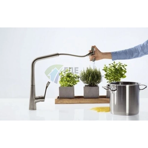 Смеситель для кухни Hansgrohe Metris Select 14884800: стиль и надежность - фото 4