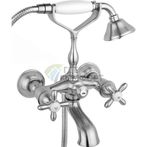 Смеситель для ванны с душем Timo Ritz 0144Y Silver - фото 1