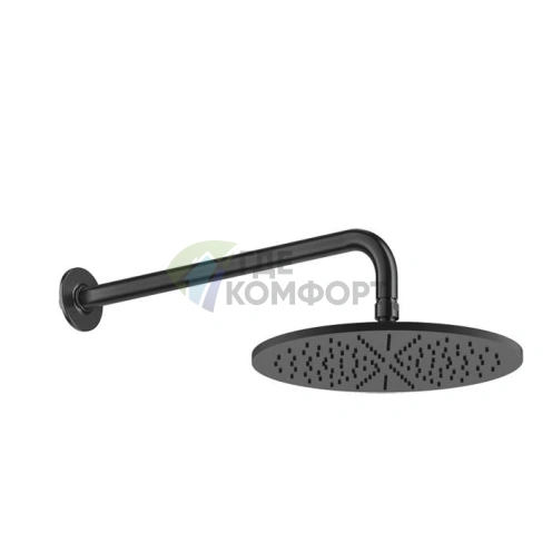 Душевая головка GESSI INCISO настенная шарнирная 300 мм, цвет nero, подключение 1/2 (58248#299) - фото 1